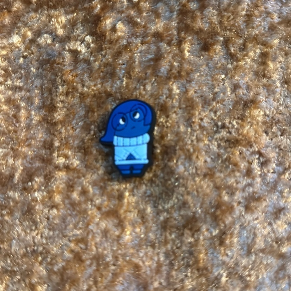 Inside Out 2 Sadness Jibbitz For Crocs Shoe Charm 5/$15 - Picture 3 of 6